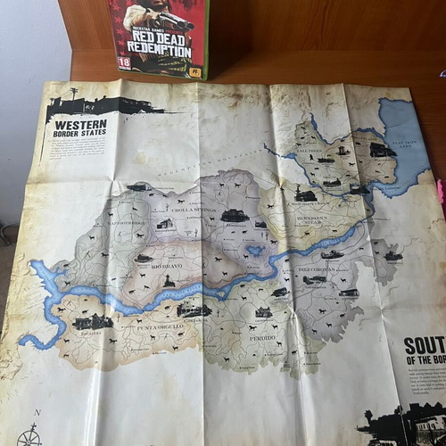 Red Dead Redemption Xbox 360 game used, complete with map and manual