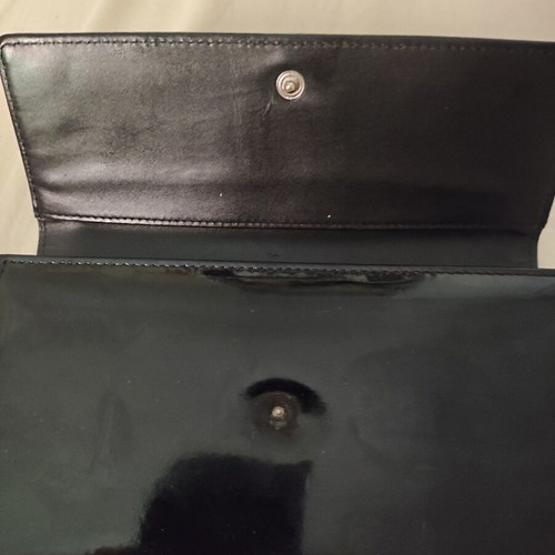 Chanel long patent leather wallet vintage condition with dust bag