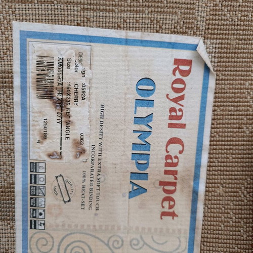 Royal carpet Olympia 160x230 used, red with beige