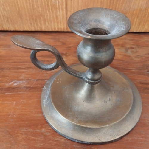 Metal candlestick, height about 8 cm