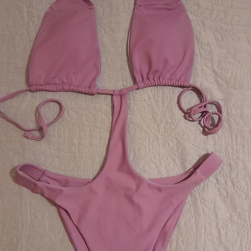 Purple bikini swimsuit like new, size S-M
