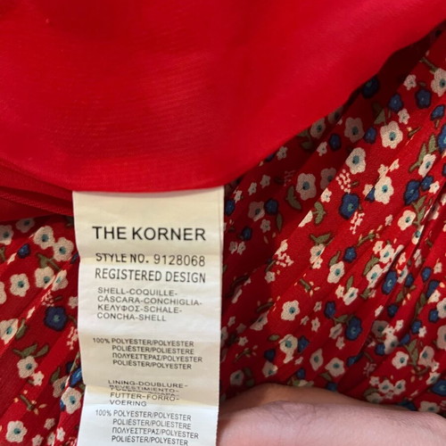 Floral dress The Korner red size 40 like new