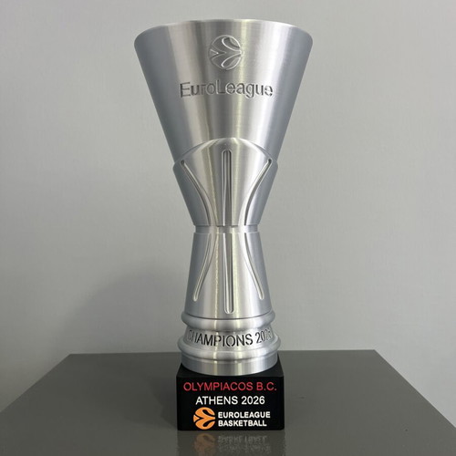 Κύπελλο EuroLeague 2026 Olympiacos καινούργιο, 50 εκ 3D εκτύπωση