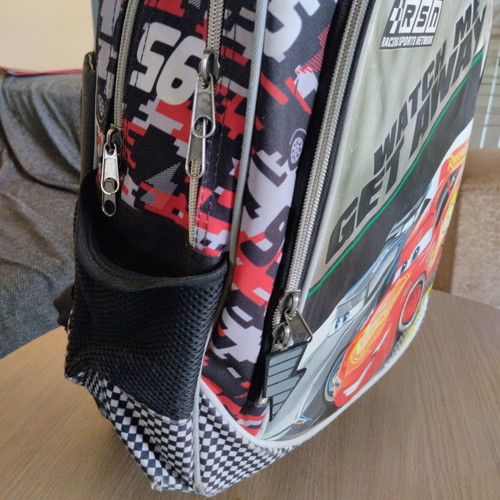 Lightning McQueen school trolley bag used