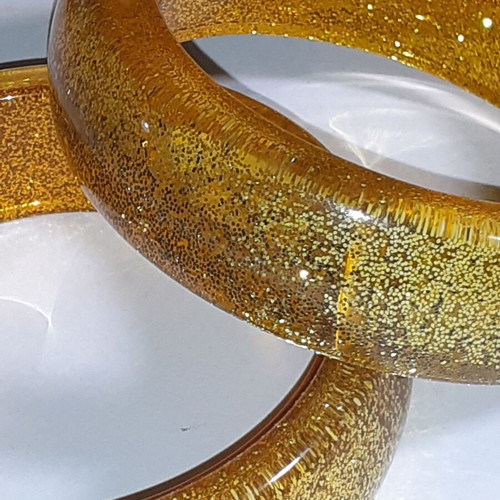 Bracelet set new, gold color, pack of two