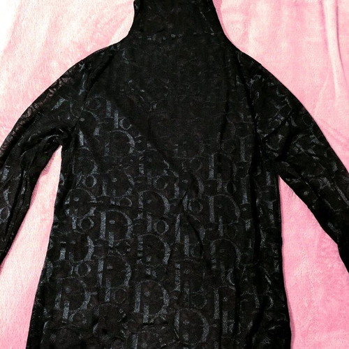 Mesh top new, black with inscriptions
