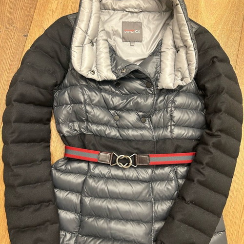 Duvetica jacket used with down, size 40, black and gray