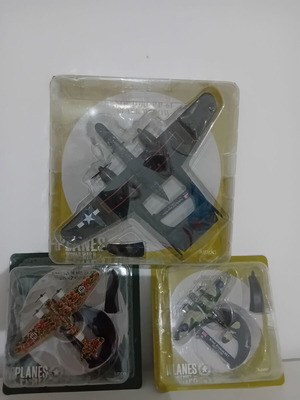 World War II Airplanes new, set of 3 pieces