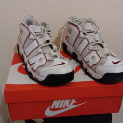 Nike Air More Uptempo sneakers άσπρο/κόκκινο σαν καινούργιο με original κουτί