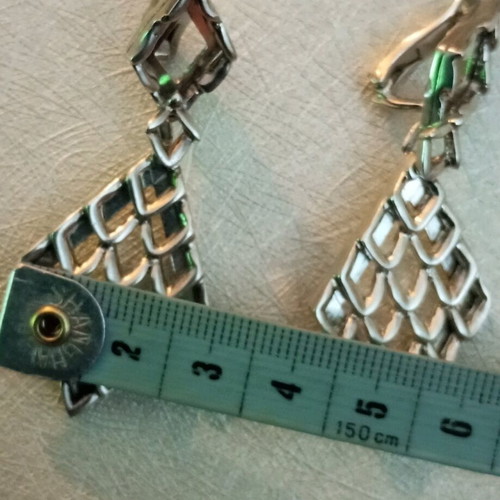 Lalaunis A21 925 silver earrings vintage with clips used