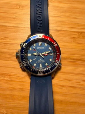 Citizen Promaster Aqualand Eco-Drive ρολόι σαν καινούργιο, μπλε καταδυτικό