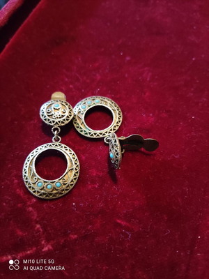 Traditional Gianniotika handmade earrings like new (bronze)
