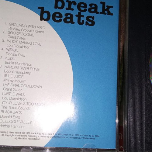 Blue Break Beats CD used, 1992 EMI, jazz