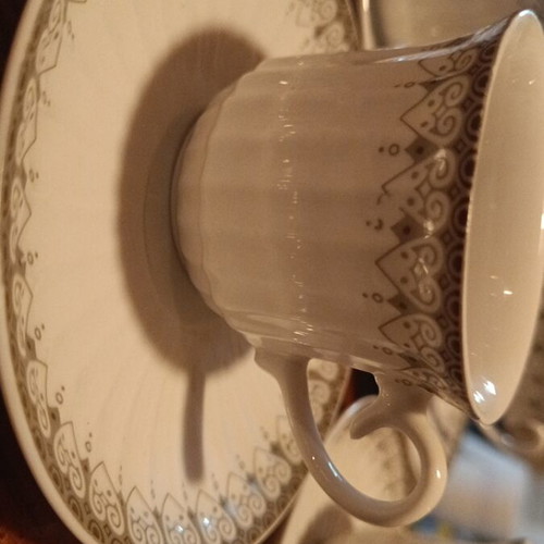Set of 5 cups with saucers like new for Greek coffee or espresso