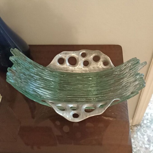 Glass decorative artwork handmade, like new