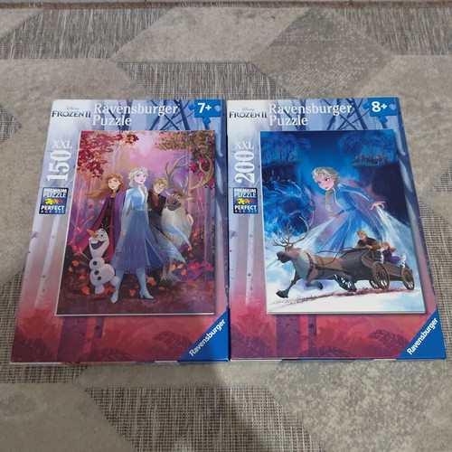 Frozen 2 puzzles used, set of 2 complete