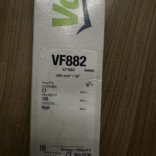 Wiper blades for Citroën C1, Peugeot 108, Toyota Aygo new