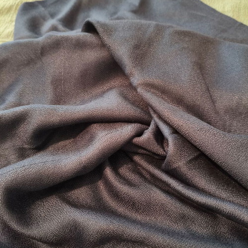 Double-sided scarf like new, 50% silk, blue and brown