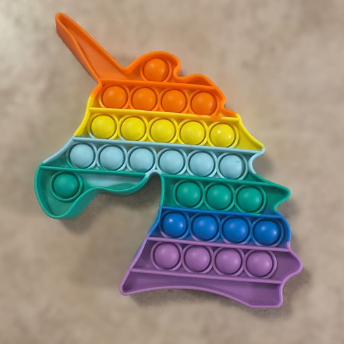 Pop it Fidget Unicorn Rainbow like new