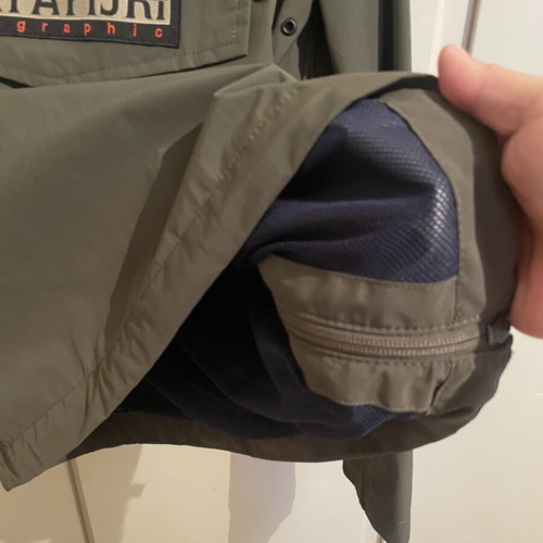 Napapijri men's jacket new, medium, olive green relaxed fit