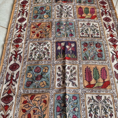 Cotton rug from India like new, 85 x 140 cm