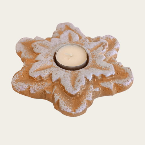 Christmas decoration with tealight candle new