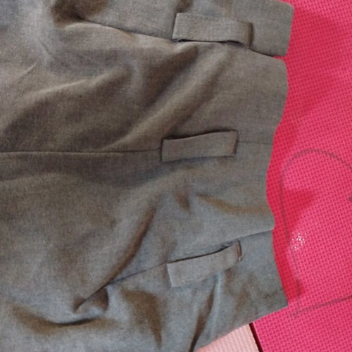 Vintage gray high-waisted pants Pink Woman used, size XS
