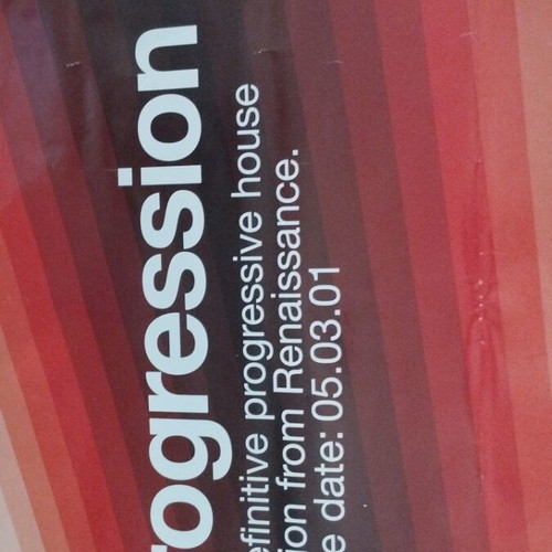 Progression Renaissance promo poster used, progressive house 2001