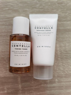 Skin1004 Madagascar Centella Toner και Soothing Cream σετ ταξιδίου καινούργιο