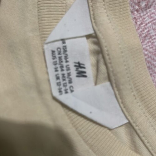 Billie Eilish T-shirt H&M like new, happier than ever print, beige multicolor
