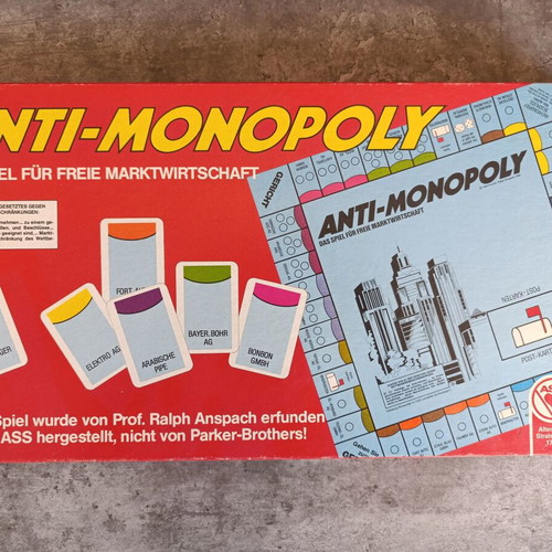 Anti-Monopoly 1984 board game used, German language