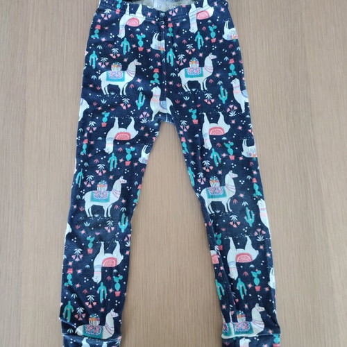 GAP pajamas 100% cotton for 4-year-old toddler like new, blue with llama pattern