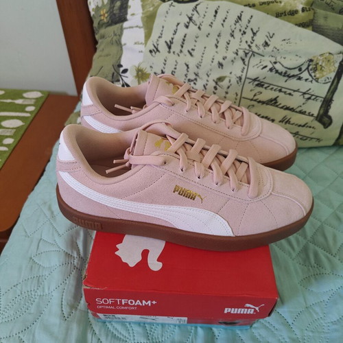 Puma Club II sneakers new, white and pink, size 39