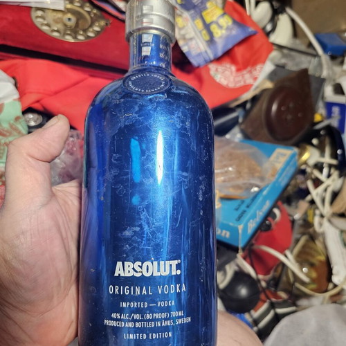 Absolut vodka collectible bottle used