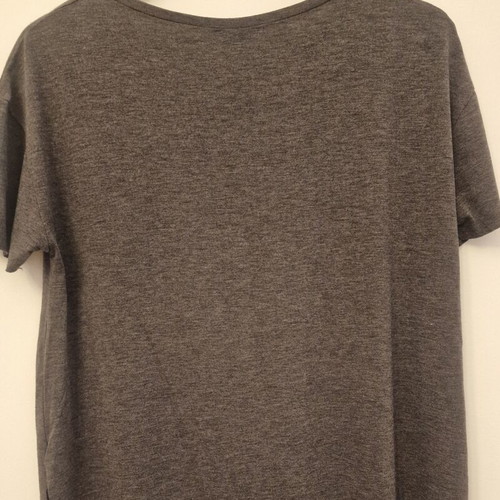 Zara short-sleeve shirt with design like new, gray and gold, size S