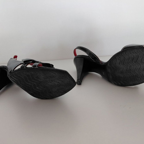 Gianna Kazakou black sandals like new for special occasions