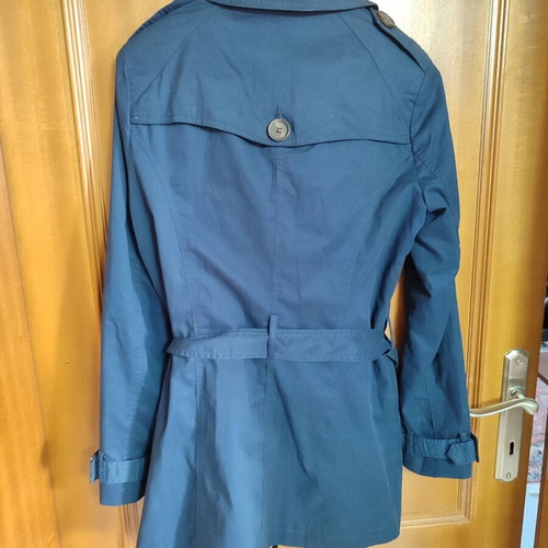 Stradivarius trench coat Large dark blue like new