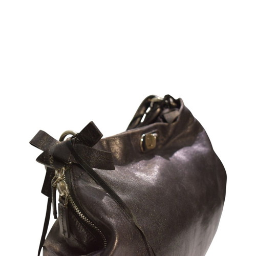 Marni Zip Around Hobo Shoulder Bag like new, black distressed crackle leather