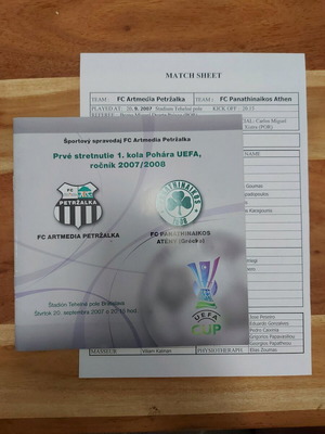 Artmedia - Panathinaikos 07/08 program used with A4 timesheet