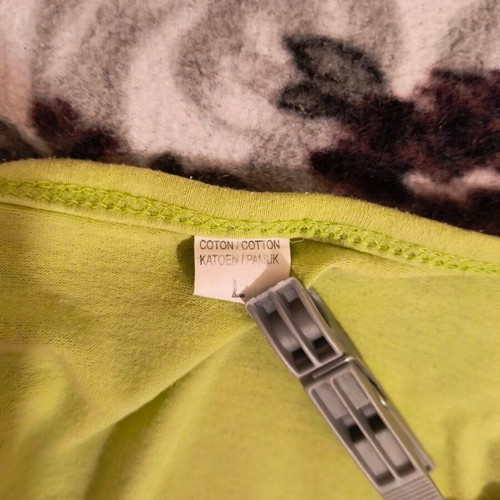 Women's pajama top used, cotton, green, size L/M