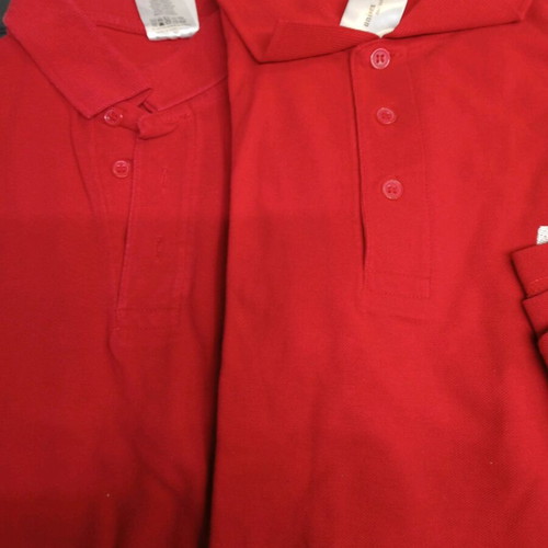 Polo shirts medium 4 pieces, 3 red and 1 gray