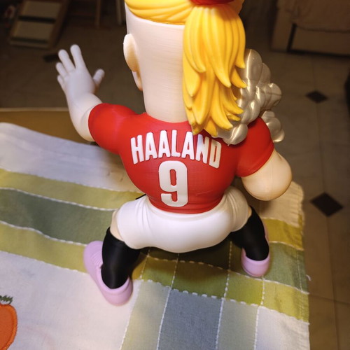 Erling Haaland x Luffy Figure new, One Piece crossover collectible