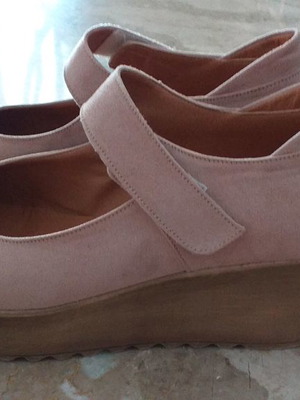Shoes used pink suede, size 38