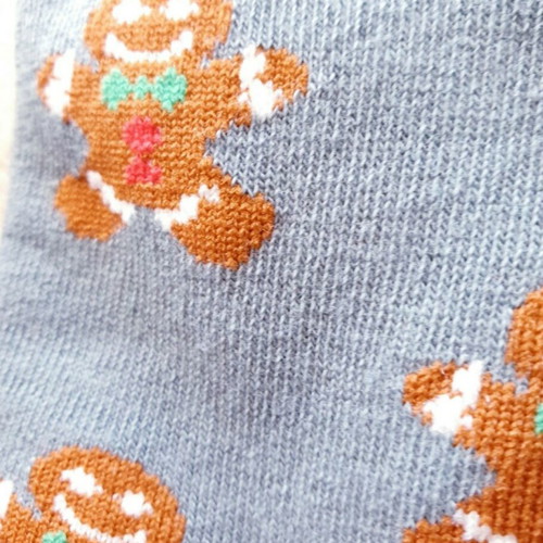 Christmas Santa Socks unisex, new, gingerbread man design