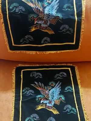 Collectible set of aristocratic sofa pillowcases like new