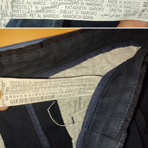 Zara men's chino shorts used, dark blue, size 42
