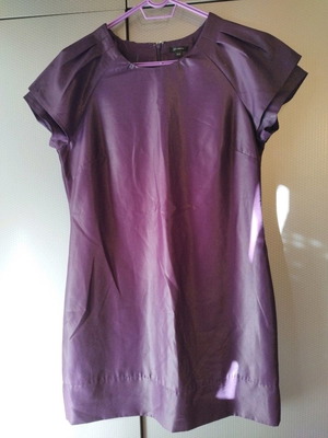 Fullcircle dress used size M purple with puff sleeves
