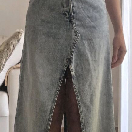 Weekday Scottsdale denim maxi dress like new, size S