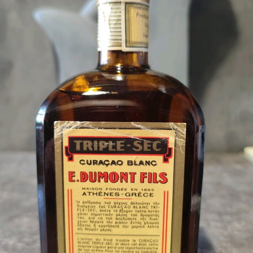 Triple-Sec Liqueur E.Dumont Fils sealed like new, 1950-1960 decade