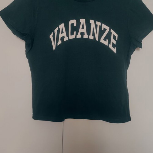 H&M women's crop top Large green like new
